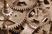 image of tick tock  - Vintage clock gears - JPG 
