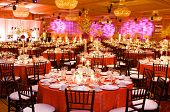 stock photo of reception  - Table setting at a luxury wedding reception
 - JPG 
