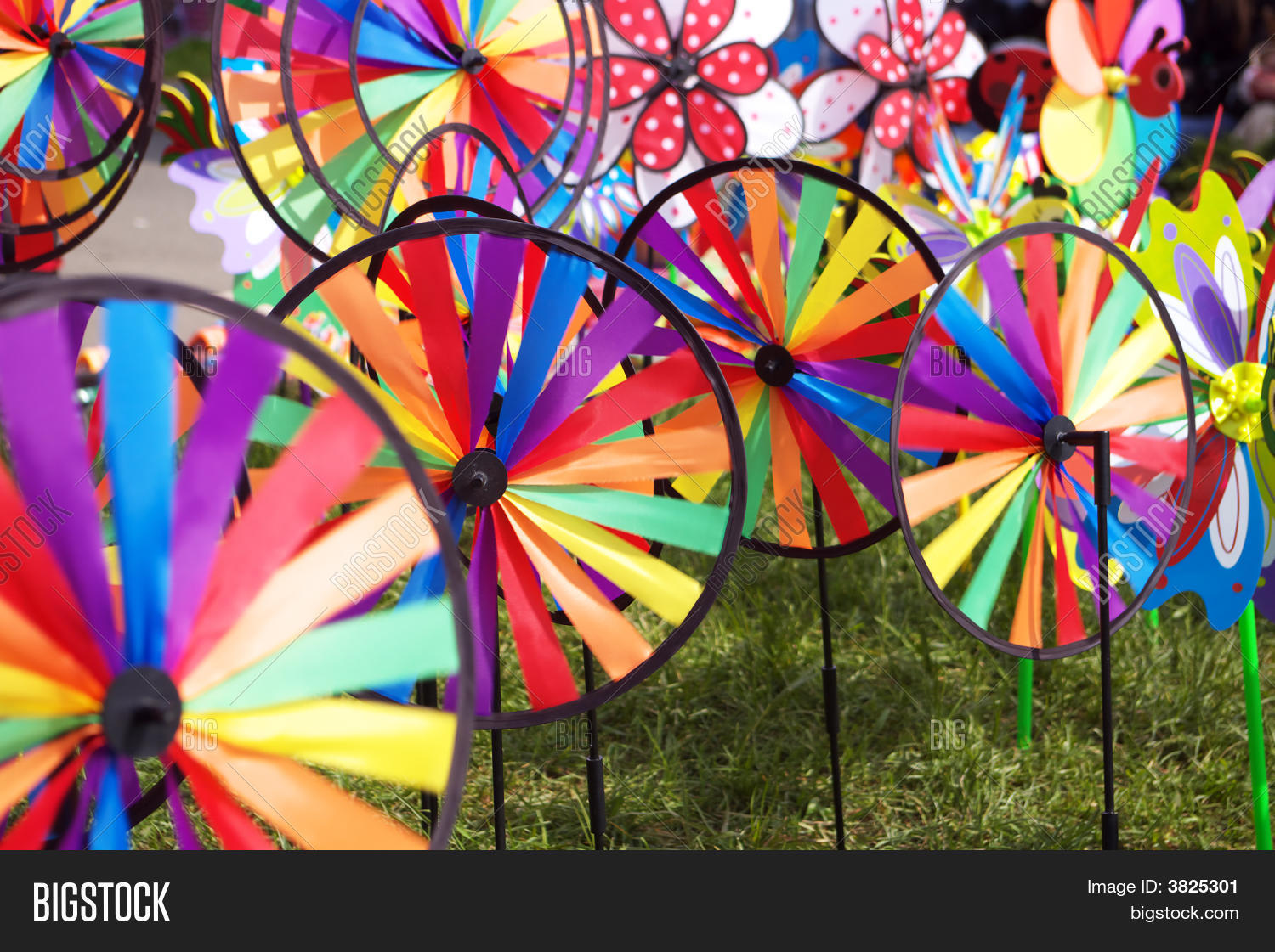 Colorful Wind Wheels Kids Image & Photo Bigstock