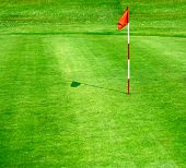 foto of golf  - Green golf course - JPG 
