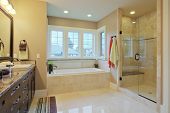picture of interior  - Luxury bathroom with granite countertops and flooring - JPG 