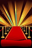 pic of entrance  - A vector illustration of red carpet background - JPG 