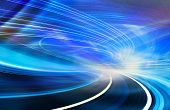 pic of illustration  - Abstract speed technology background illustration - JPG 