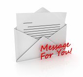 image of generated  - Message for you computer generated image - JPG 