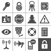 image of security  - Security and warning icons - JPG 