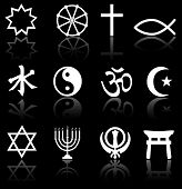 foto of religion  - Sharp clean symbols - JPG 