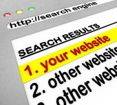 picture of search  - A search engine browser window shows your website as the top result - JPG 