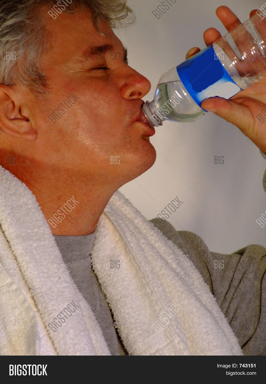 Senior Man Drinking Water after Exercise Stock Photo & Stock Images Bigstock