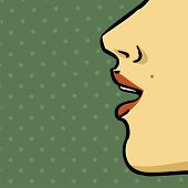 image of woman  - woman speaking - JPG 