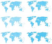 pic of map  - Set of dotted  - JPG 