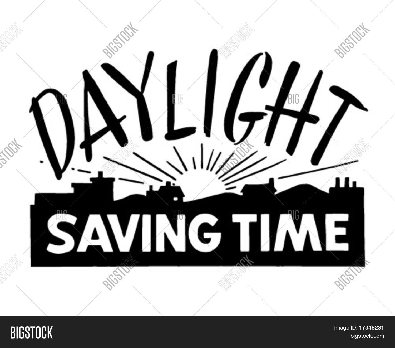Clip Art Daylight Savings Clipart daylight saving time ad banner retro clipart stock vector clipart