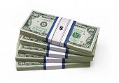 stock photo of money  - Stack of Money  - JPG 