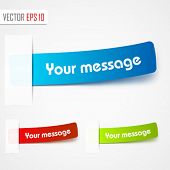 stock photo of objects  - Multicolored stickers - JPG 