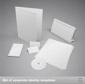 stock photo of notebook  - Set of corporate identity templates - JPG 