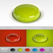 stock photo of illustration  - Buttons - JPG 