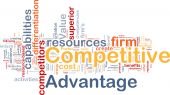 image of competition  - Background concept wordcloud illustration of business competitive advantage - JPG 
