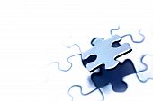 stock photo of puzzle  - Piece of jigsaw puzzle - JPG 