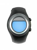 stock photo of watch  - A sports watch isolated against a white background - JPG 