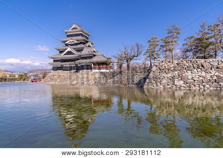 Poster: Matsumoto castle against blue sky