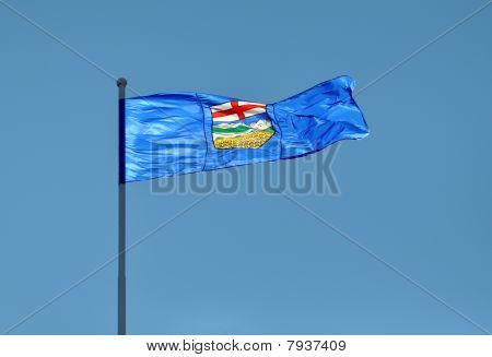 Stock photo : Provincial Flag For Alberta, Canada