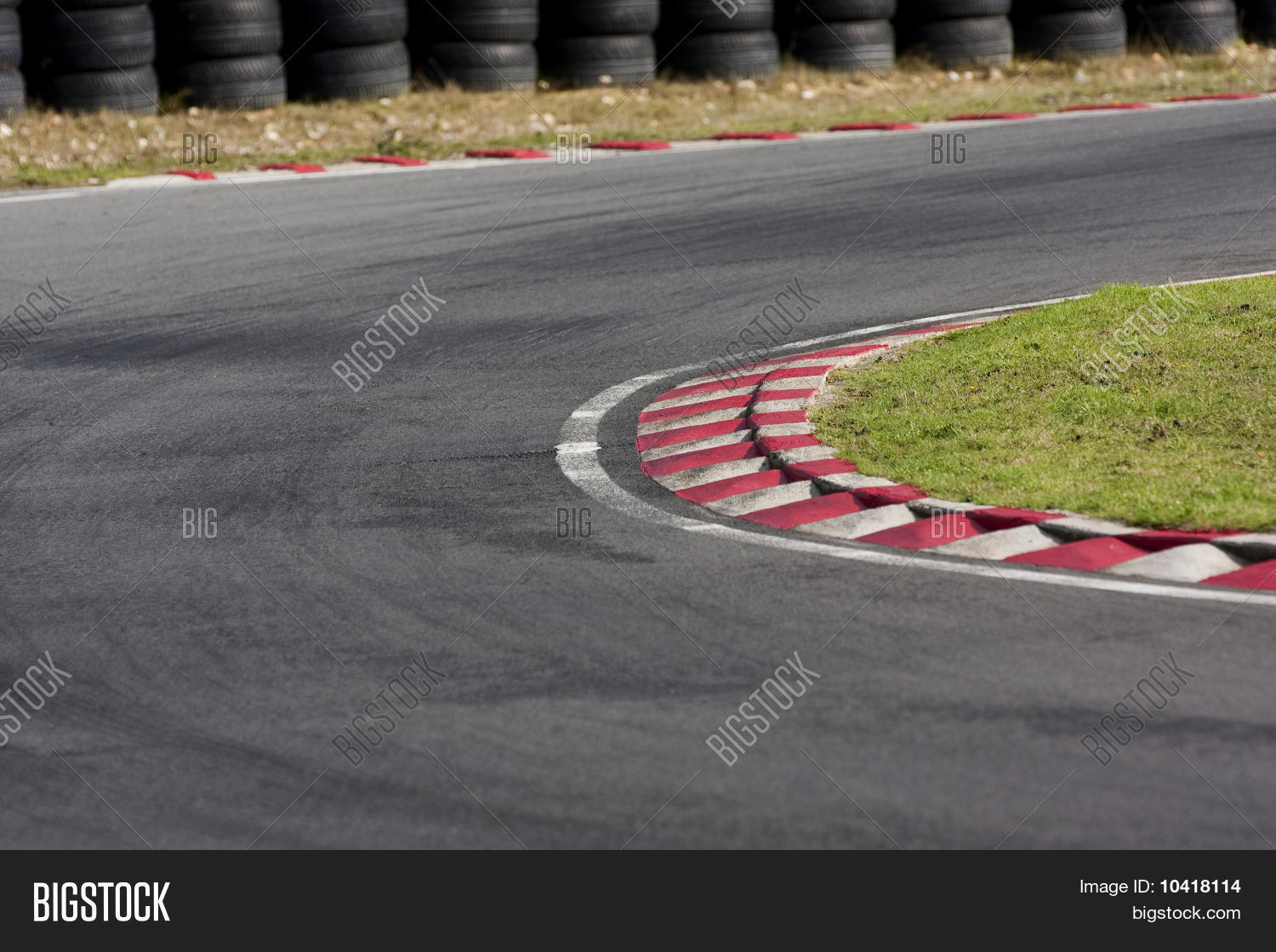 Empty Tarmac Race Track Corner Image & Photo Bigstock