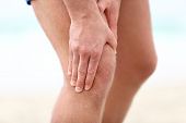 stock photo of sports  - Knee Pain - JPG 