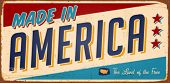 foto of sign  - Vintage Made in America Metal Sign  - JPG 