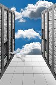 image of clouds  - A Conceptual vision of a Datacenter on the cloud  - JPG 