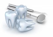 picture of embed  - Teeth and dental instruments - JPG 
