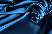 pic of blue  - Smooth elegant dark blue satin background - JPG 