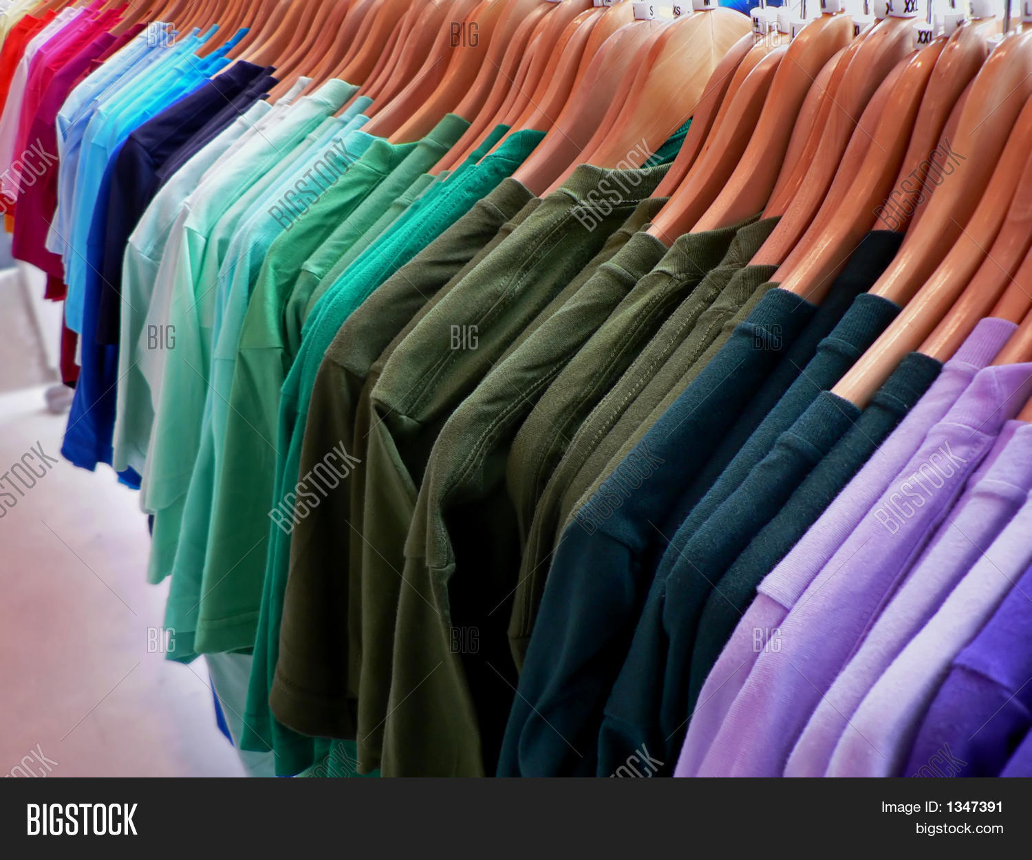 TShirts On Hangers Image & Photo Bigstock