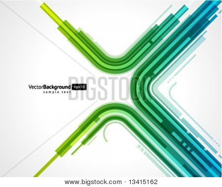 Picture or Photo of Abstract retro technology lines vector background. Eps 10