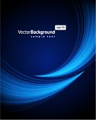 stock photo of bend  - Blue light wave vector background - JPG 