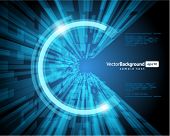 picture of technology  - Abstract fly technology lines vector background - JPG 