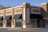 pic of buildings  - Facade of a New Commercial Building with Retail and Office Space for Lease - JPG 