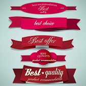picture of satisfaction  - Set of Superior Quality and Satisfaction Guarantee Ribbons - JPG 