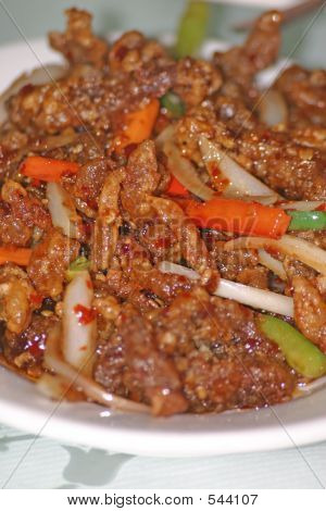 Stock photo : Chinese Crispy Chilli Beef