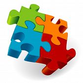 stock photo of puzzle  - Puzzle - JPG 