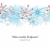 foto of holidays  - Winter seamless background - JPG 