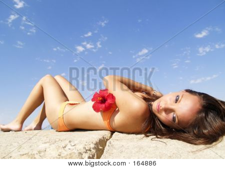 Beach Girl Stock photo