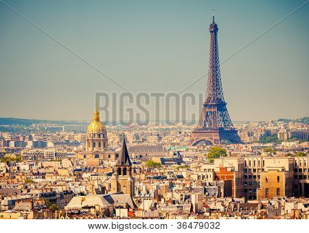 Picture or Photo of View on Eiffel Tower, Paris, France
