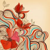 image of bend  - Vector floral background - JPG 