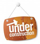 picture of construction  - under construction sign - JPG 