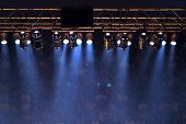 picture of stage  - Stage lights and audience in background - JPG 