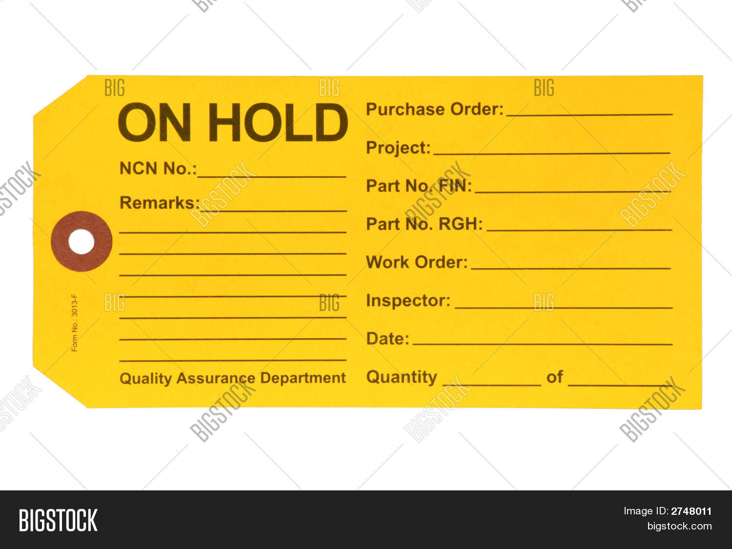 Quality Control Card. Stock Photo & Stock Images Bigstock