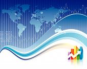 stock photo of finance  - Global Finance design of vector illustration layered - JPG 