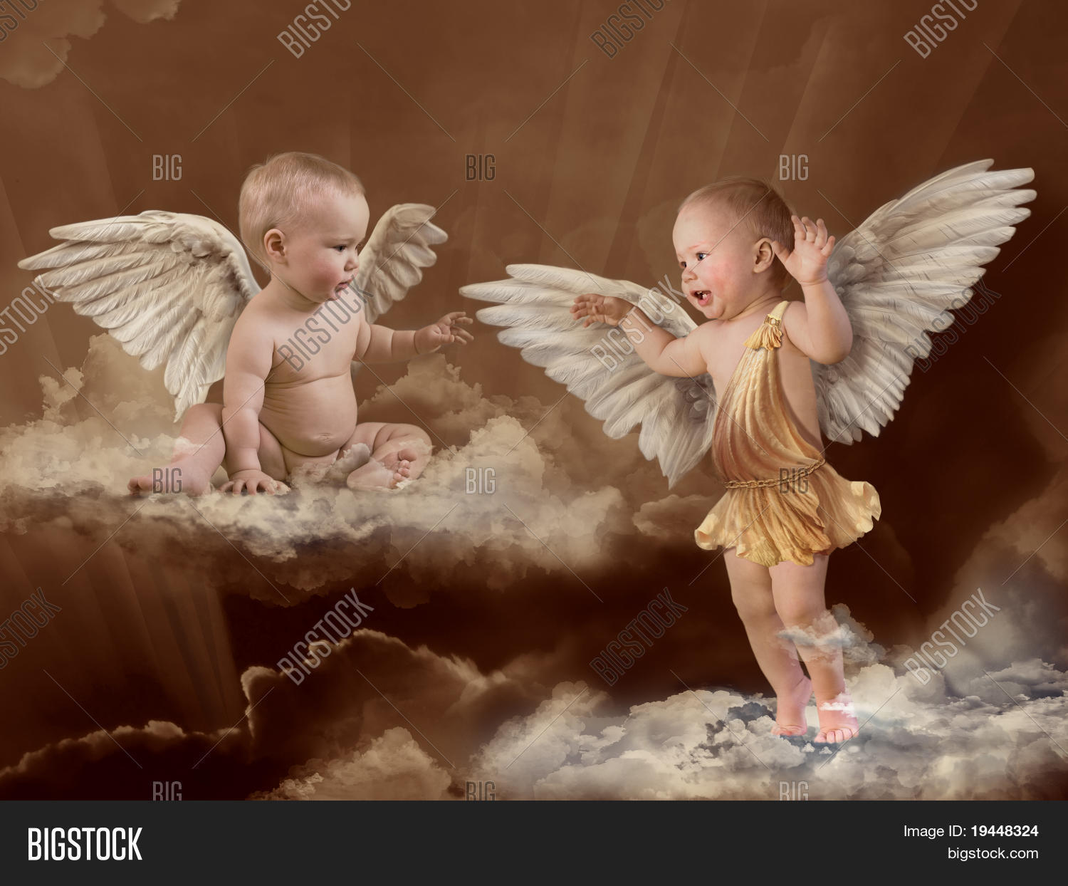 Baby angel wings retro Stock Photo & Stock Images Bigstock