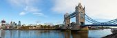picture of bridge  - Panoramic view of Tower Bridge in London - JPG 
