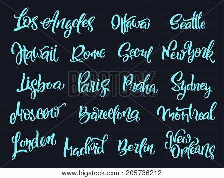 Poster: Set of handwritten