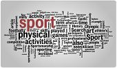 picture of sports  - Sport word cloud illustration - JPG 
